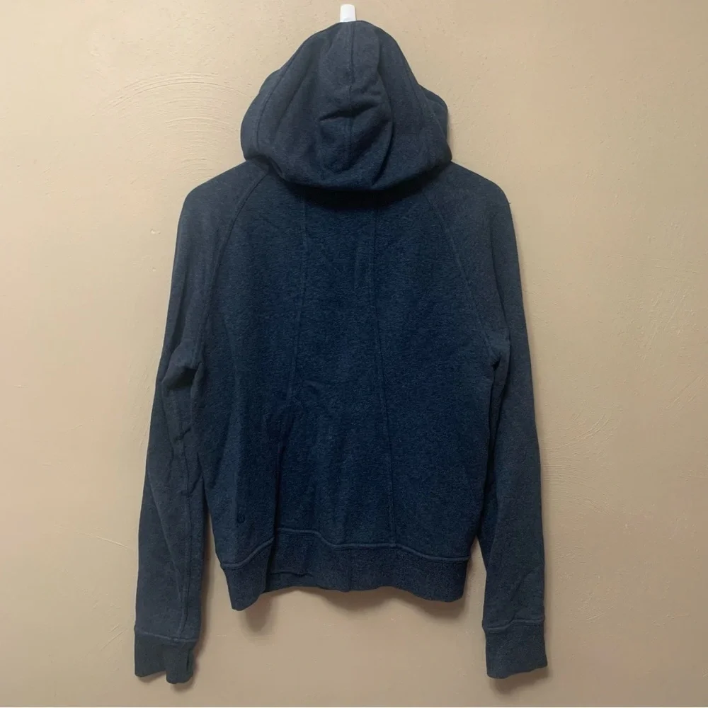 Lululemon Huddle & Hustle Hoodie Heathered Speckled Jet Blue Size 10 W3BNOS